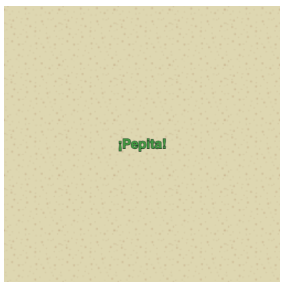 Green pepita text